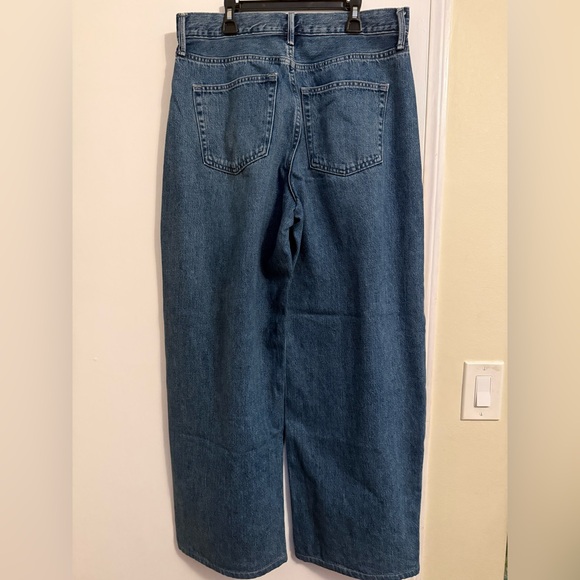 Uniqlo Denim Blue Barrel Wide Leg Jeans - Picture 6 of 9